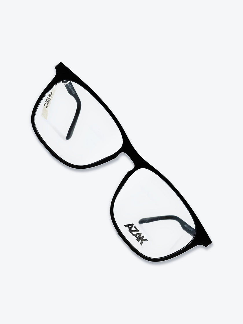 Armação Masculina AZAK OM5035 Retangular Preto com Clip-on - foto 10
