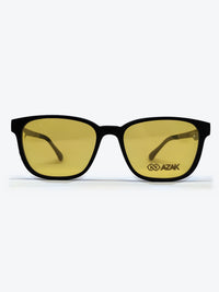 Armação Masculina AZAK T621 C2M Retangular Preto e Cinza com Clip-on - foto 10