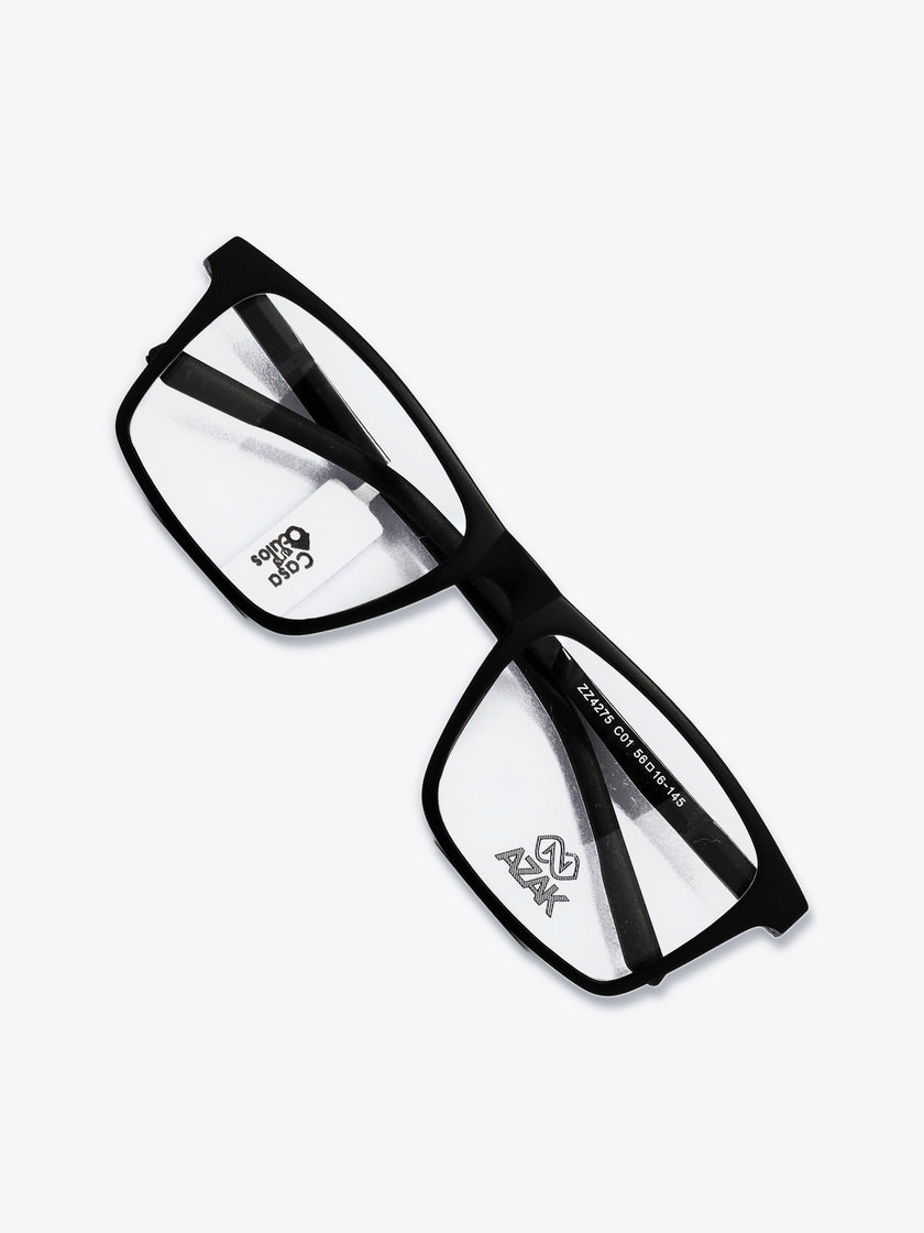 Armação Masculina AZAK ZZ4275 Retangular Preto com Clip-on - foto 10