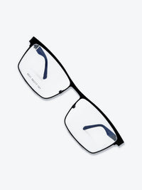 Armação Masculina 6531 Retangular Preto e Azul com Clip-on - foto 10