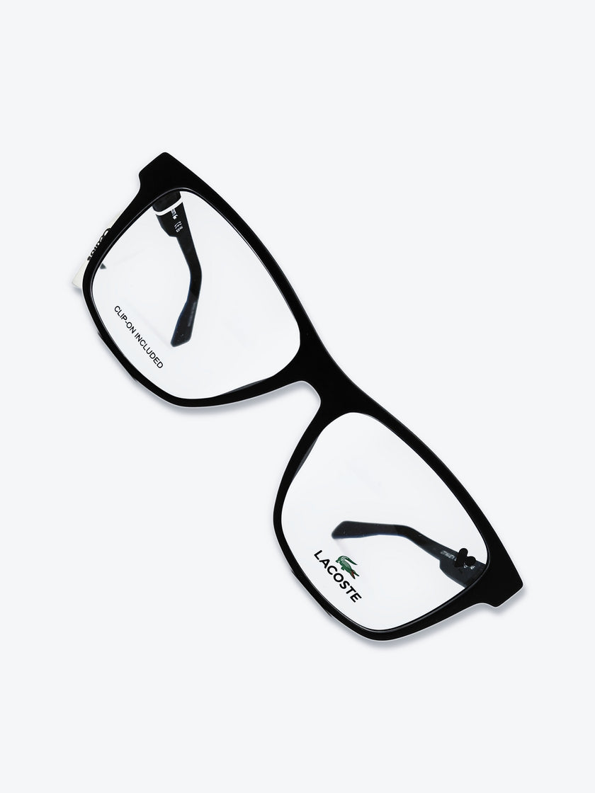 Armação Masculina Lacoste L2707 Retangular Preto, Azul e Cinza com Clip-on - foto 11