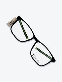 Armação Masculina 97721 Retangular Preto e Verde com Clip-on - foto 11