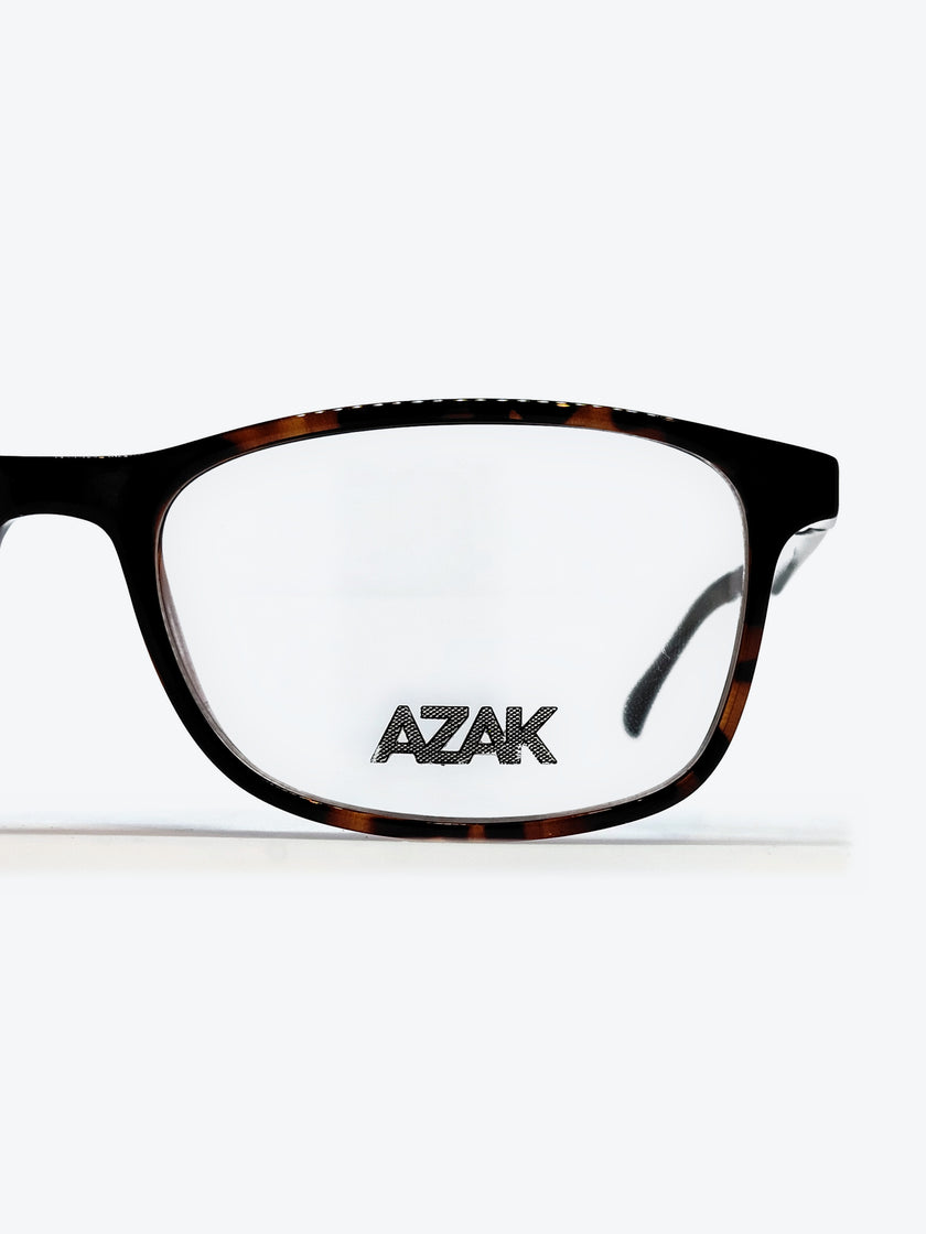 Armação Feminina AZAK T620 Retangular Tartaruga com Clip-on - foto 13