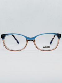 Armação AZAK HR-Z813 Retangular Azul e Caramelo - foto 1