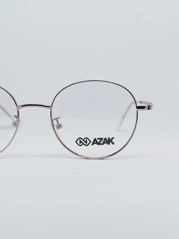 Armação Feminina AZAK 6702 Redonda Rosé - foto 1