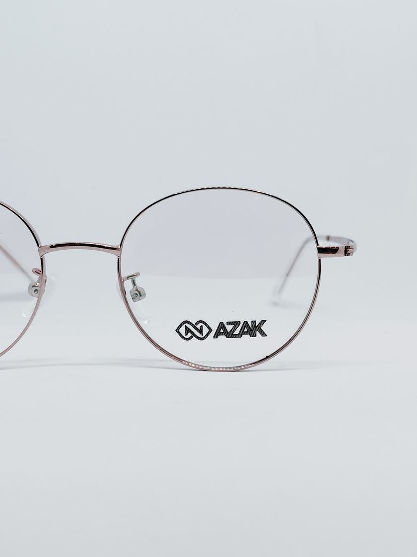 Armação Feminina AZAK 6702 Redonda Rosé - foto 1