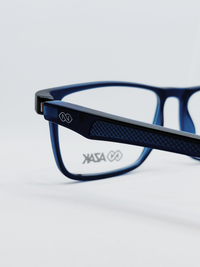 Armação Masculina AZAK H008 Retangular Azul Marinho - foto 1