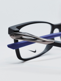Armação Masculina Nike 7145 Retangular Preto e Azul - foto 2