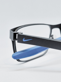 Armação Masculina Nike 8131 Retangular Preto e Azul - foto 2