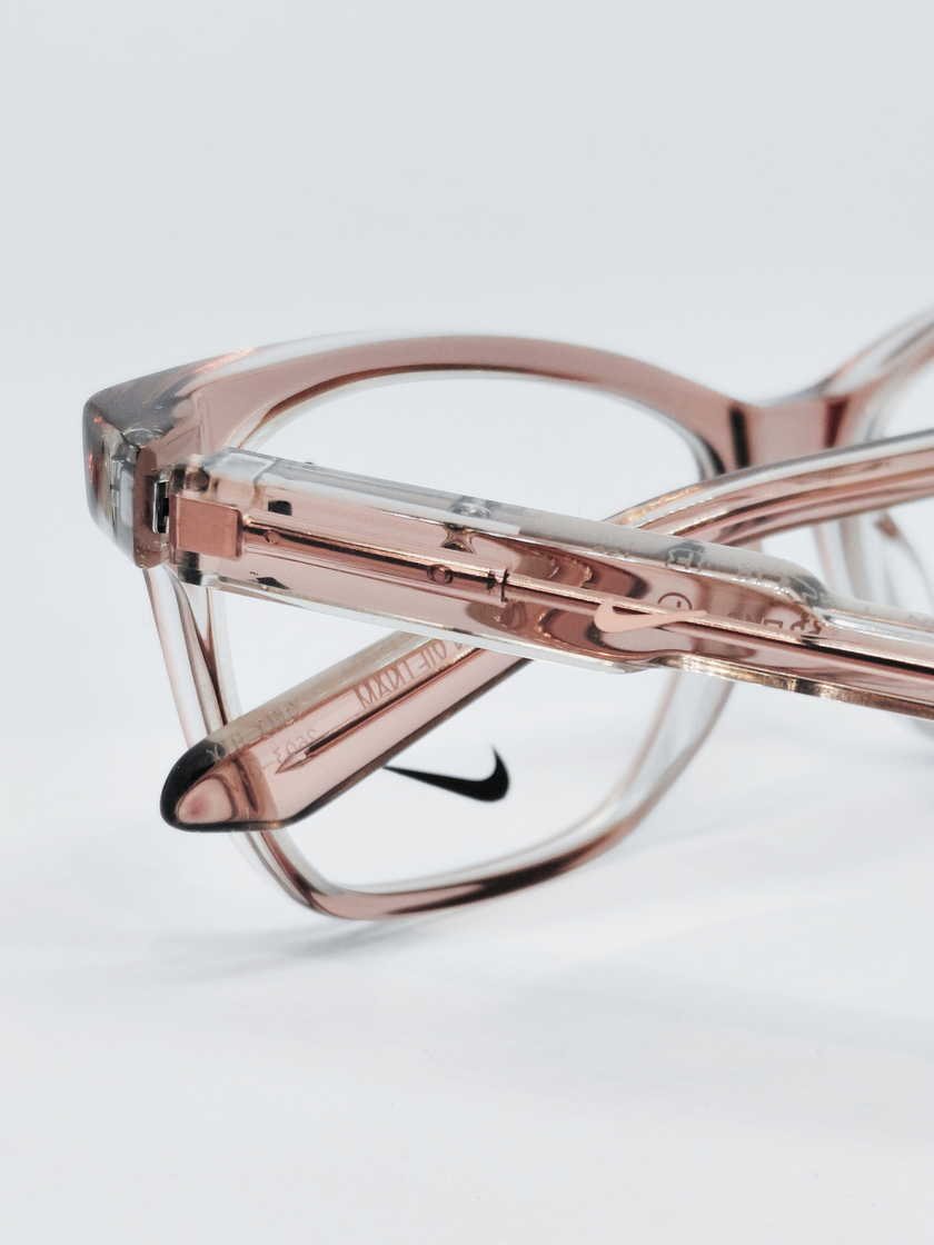 Armação Feminina Nike 5063 Quadrada Rosé Translúcido - foto 2