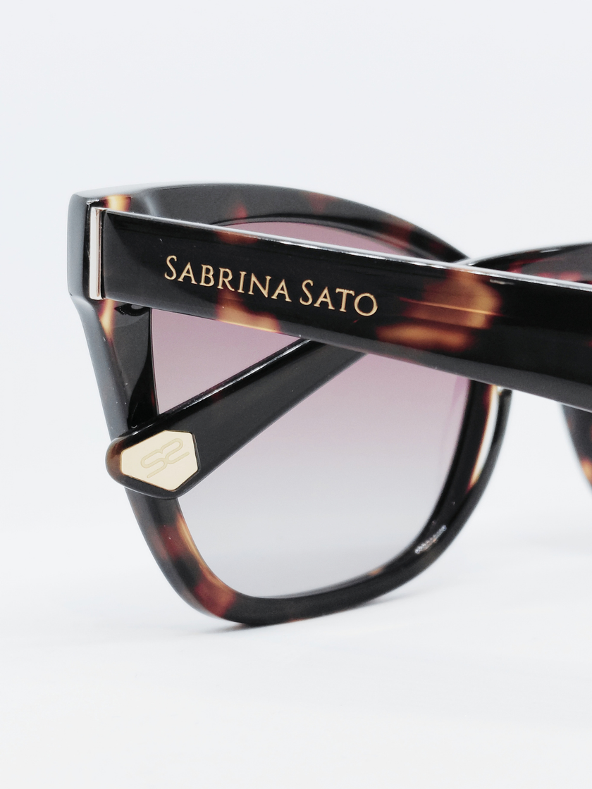 Óculos de Sol Sabrina Sato SS552 Gatinho Marrom Tartarugado - foto 2