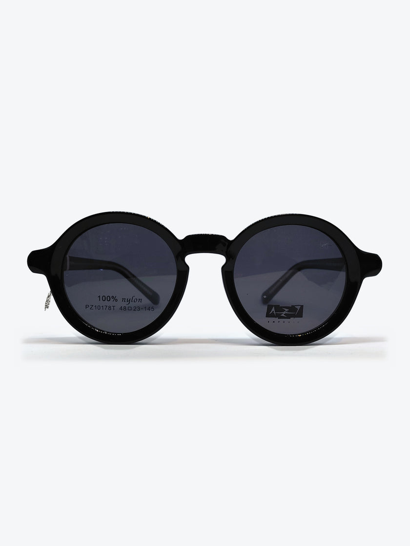 Armação AZAK PZ101781 Redonda Preto com Clip-on - foto 1