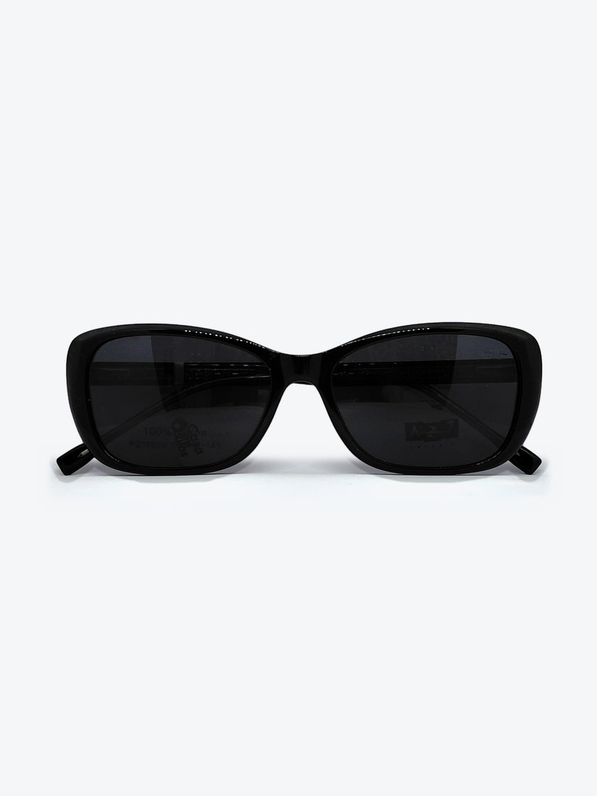 Armação Feminina AZAK PZ10026 Oval Preto com Clip-on - foto 1
