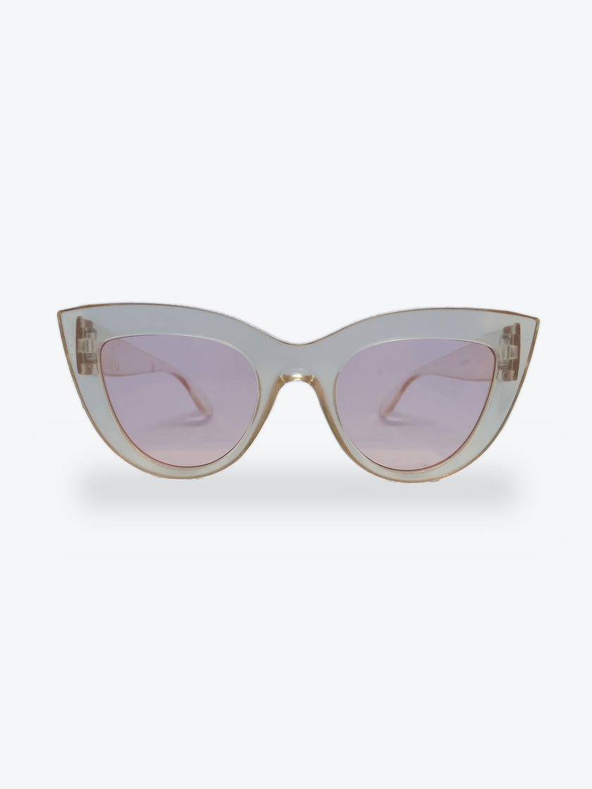 Óculos de Sol NADO56119 Gatinho Transparente e Lente Rosa - foto 1