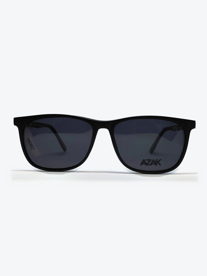 Armação Masculina AZAK OM5035 Retangular Preto com Clip-on - foto 1