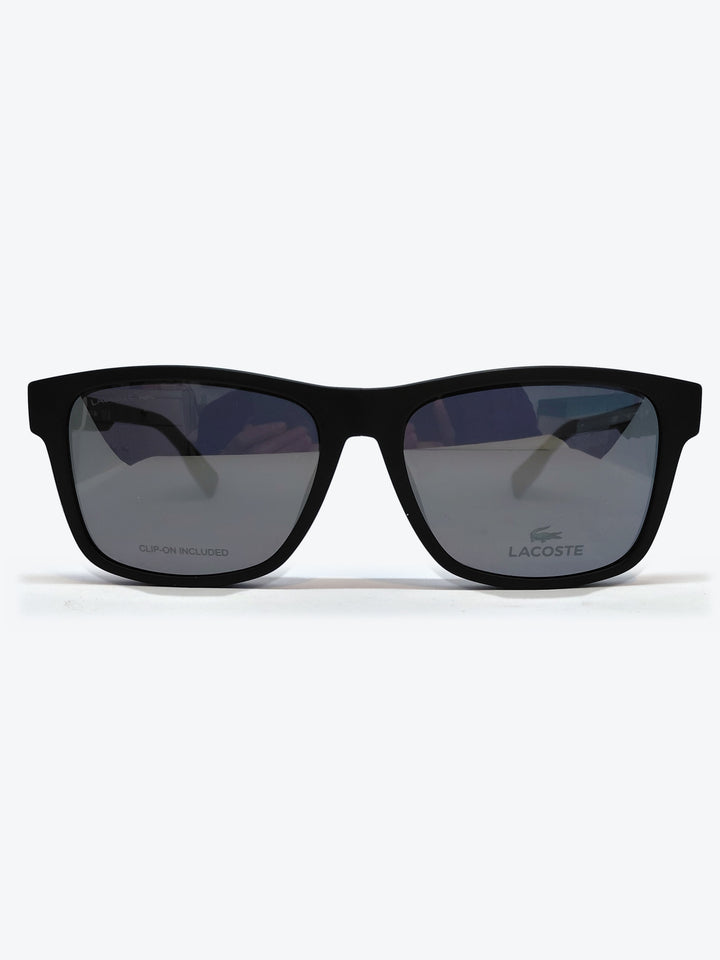Armação Masculina Lacoste L2707 Retangular Preto, Azul e Cinza com Clip-on - foto 1