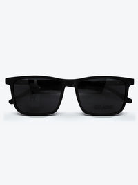 Armação Masculina AZAK W2663 Retangular Preto com Clip-on - foto 1