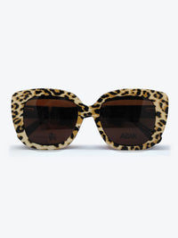 Armação Feminina AZAK HR T684 Gatinho Animal Print e Preto com Clip-on - foto 1