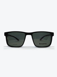 Armação Masculina Reserva RSV2615 Retangular Preto com Clip-on - foto 1