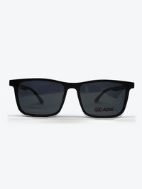 Armação Masculina AZAK W2663 Retangular Preto e Azul com Clip-on - foto 1