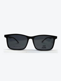 Armação Masculina AZAK W2669 Retangular Preto com Clip-on - foto 1