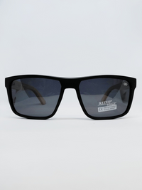 Óculos de Sol AZAK JZ3961P Retangular Preto e Madeira - foto 1