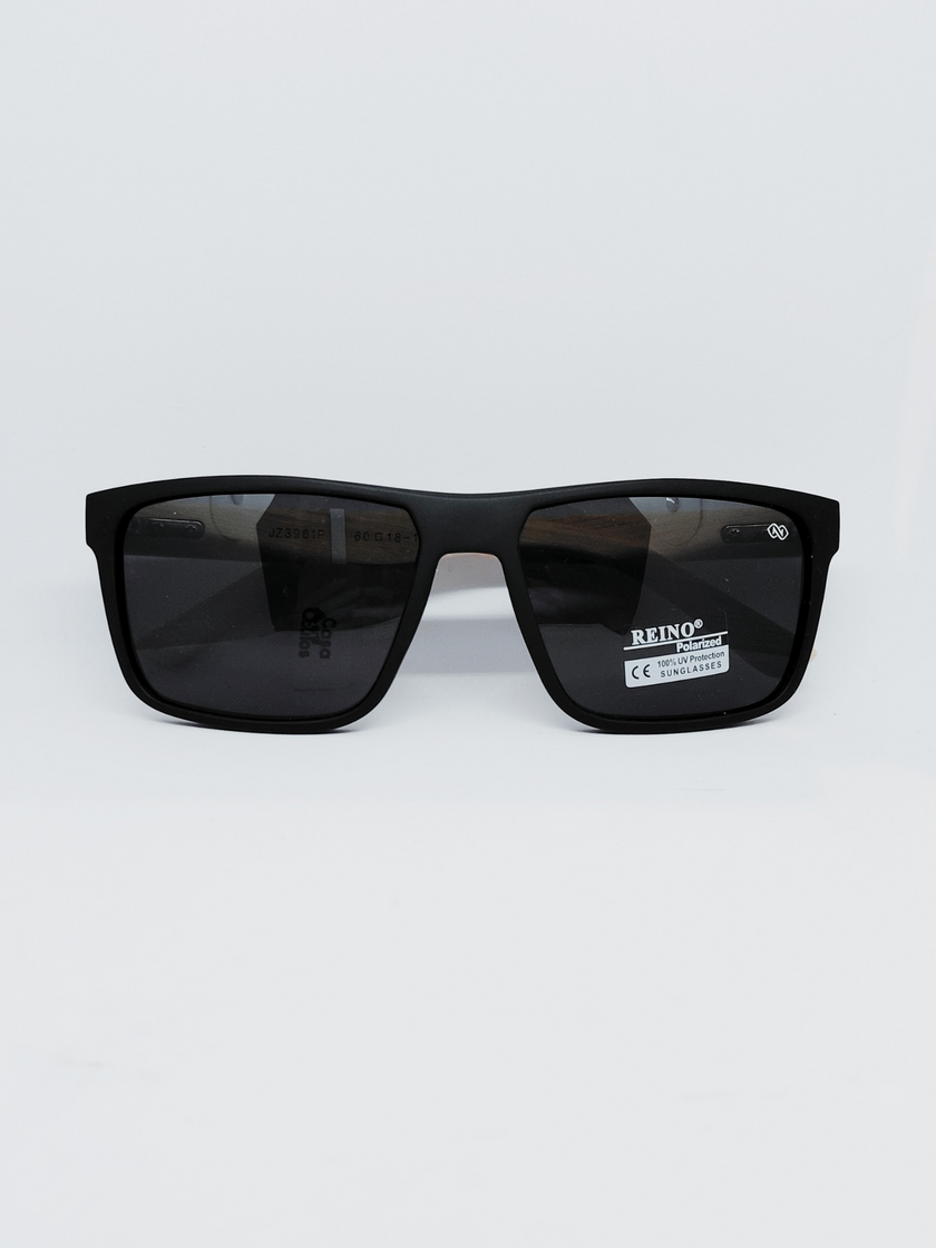 Óculos de Sol AZAK JZ3961P Retangular Preto e Madeira - foto 4