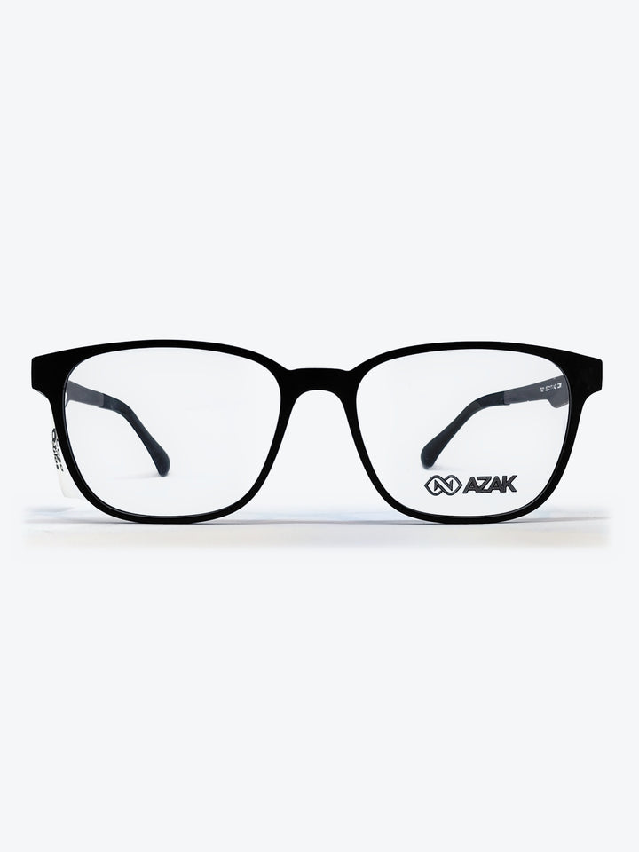Armação Masculina AZAK T621 C2M Retangular Preto e Cinza com Clip-on - foto 2
