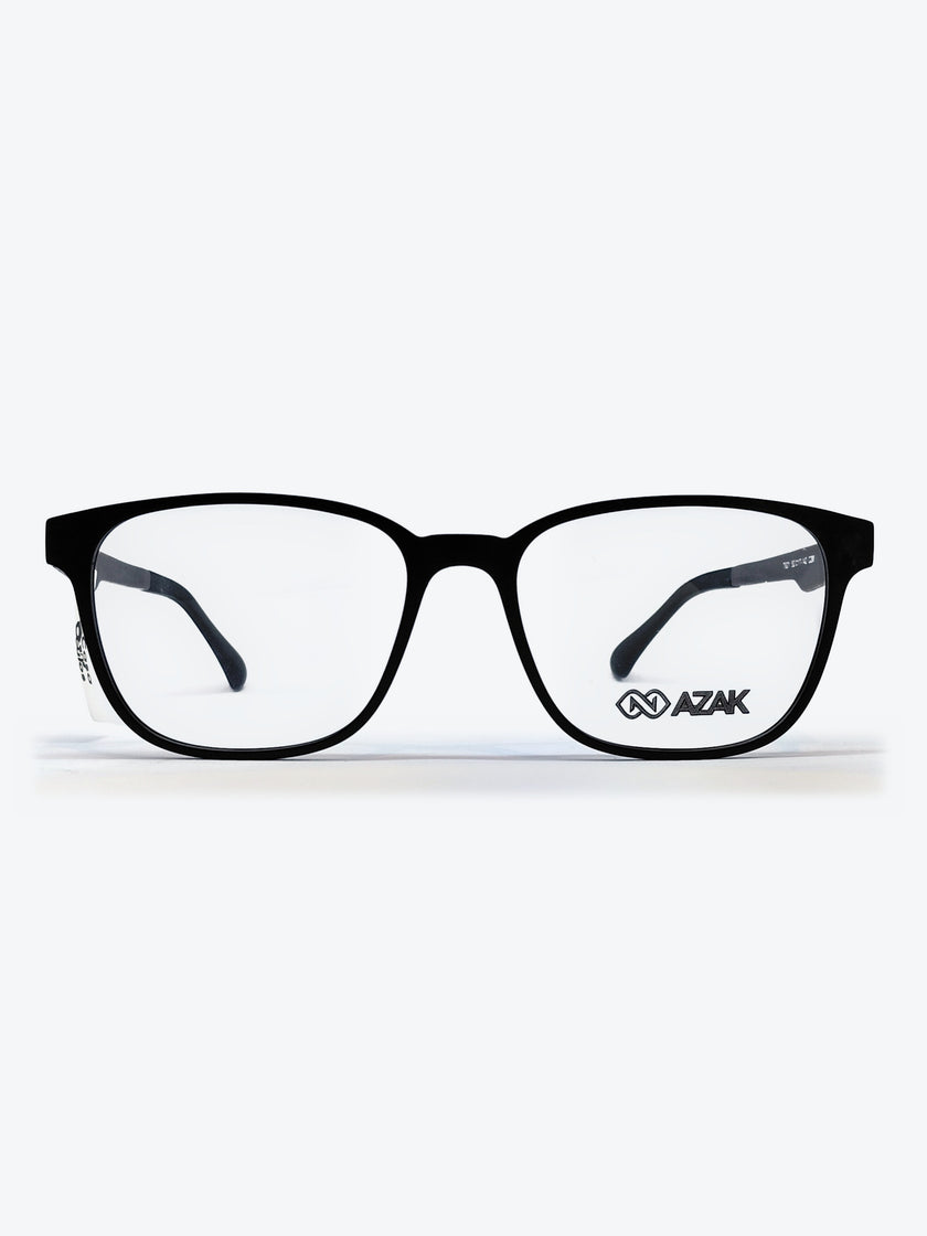 Armação Masculina AZAK T621 C2M Retangular Preto e Cinza com Clip-on - foto 2