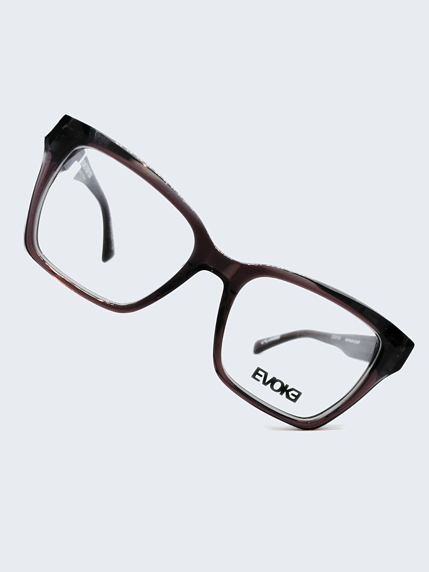 Armação Feminina Evoke DX189 Gatinho Roxo Translúcido - foto 3