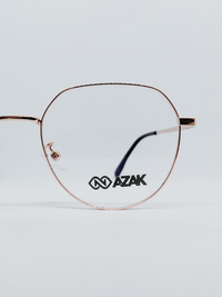 Armação Feminina AZAK 6712 Geométrica ou Sextavada Rosé - foto 2