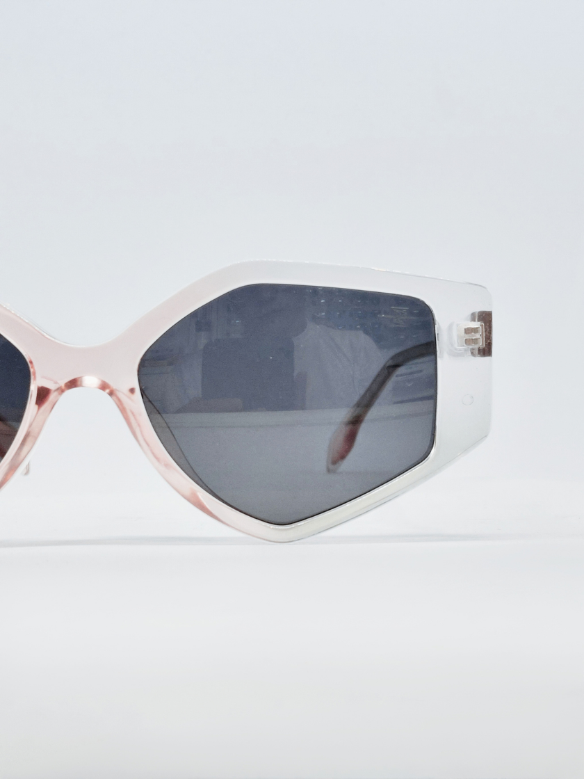 Óculos de Sol AZAK HA2325 Geométrica Rosa e Cristal - foto 3