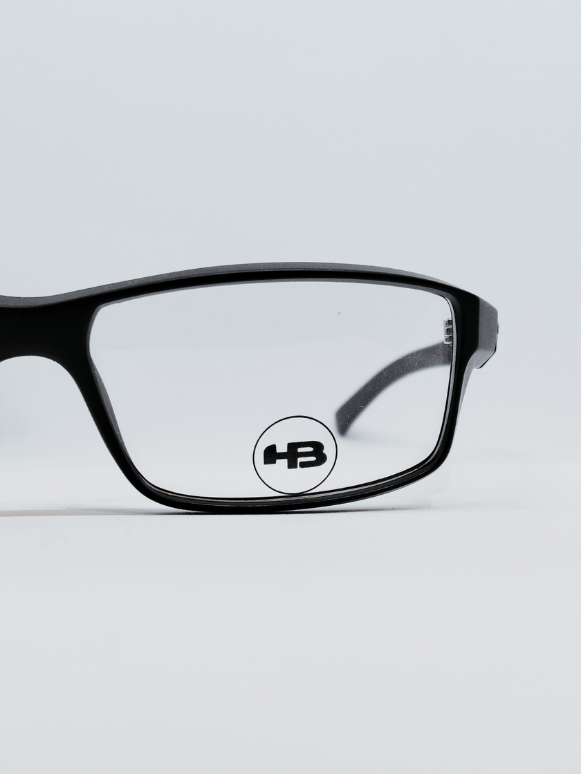 Armação Masculina HB M.93055 Retangular Preto - foto 4