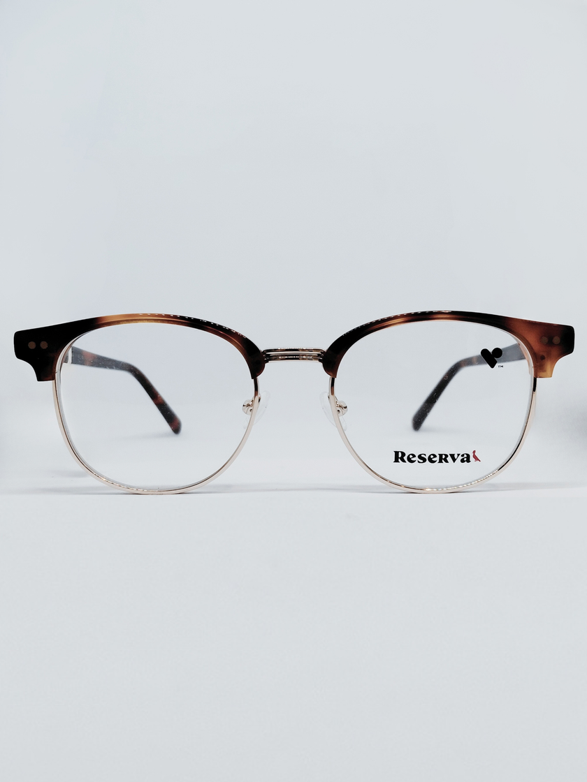 Armação Masculina Reserva RSV2101 Meio Aro (fio de nylon) Tartaruga - foto 2