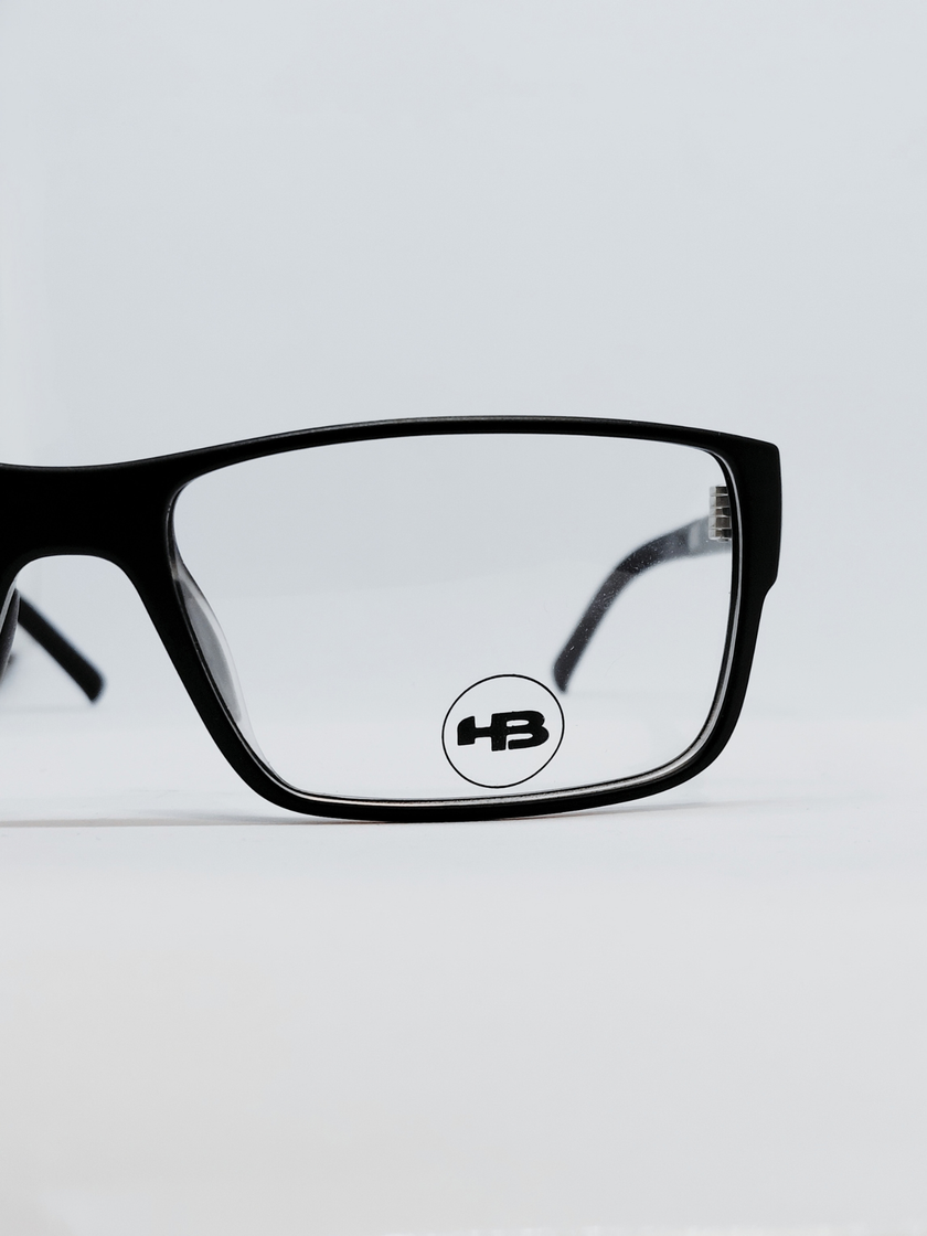 Armação Masculina HB M.0539 Retangular Preto - foto 3