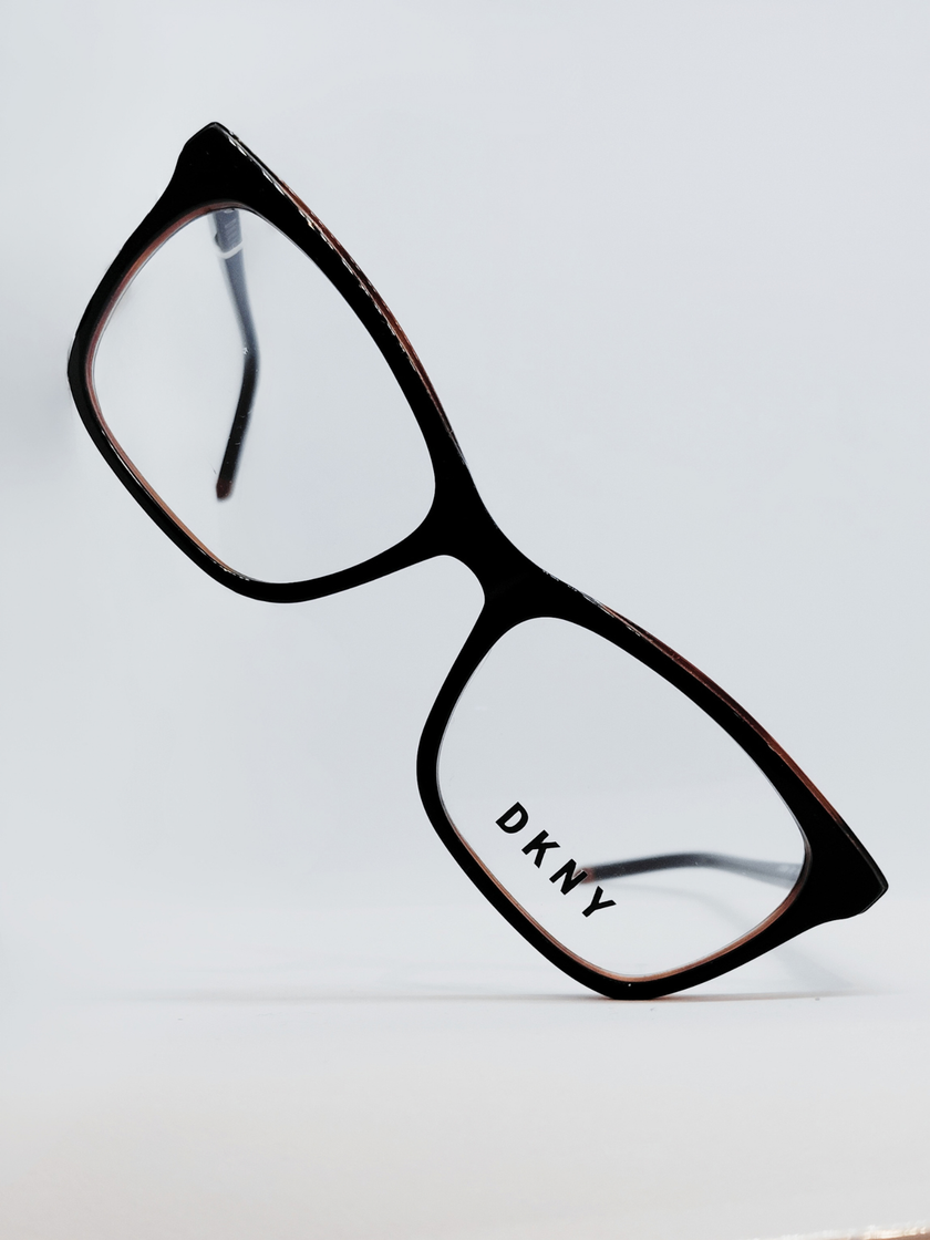 Armação Feminina DKNY DK5046 Gatinho Preto e Marrom Translúcido - foto 3