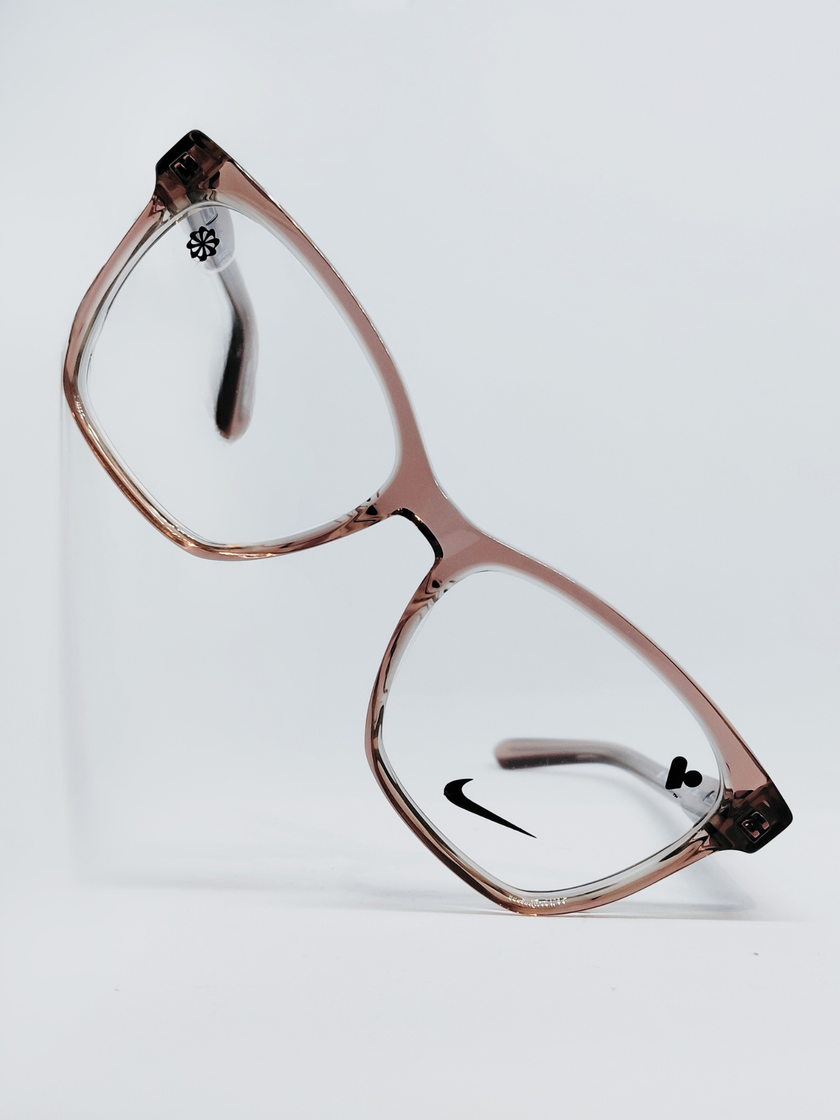 Armação Feminina Nike 5063 Quadrada Rosé Translúcido - foto 3