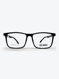 Armação Masculina AZAK W2663 Retangular Preto e Azul com Clip-on - foto 2