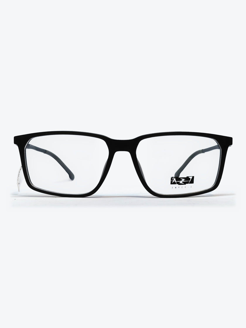 Armação Masculina AZAK ZZ4260 C2 Retangular Preto e Cinza com Clip-on - foto 2