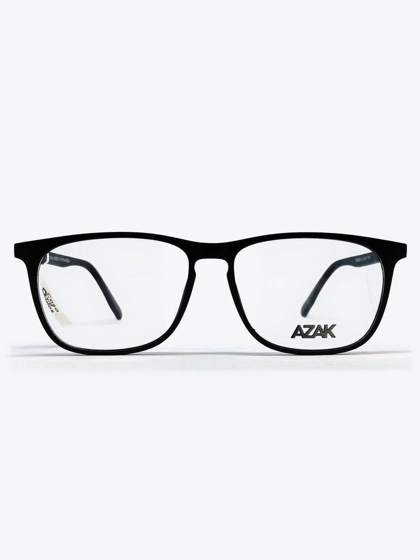 Armação Masculina AZAK OM5035 Retangular Preto com Clip-on - foto 2