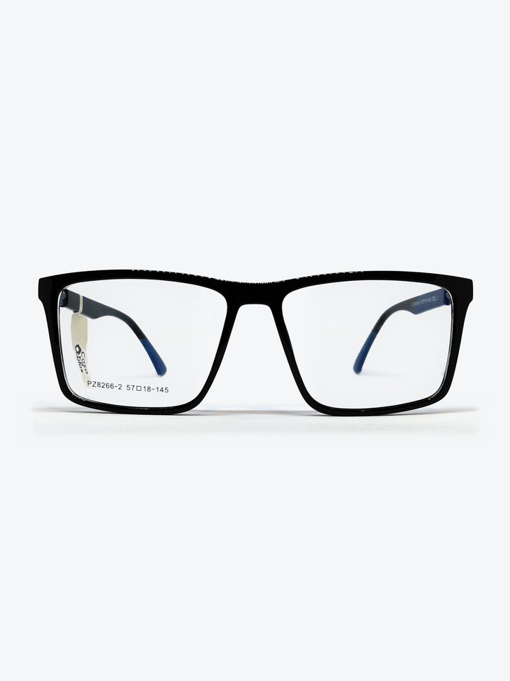 Armação Masculina PZ8266 2 Retangular Preto com Clip-on - foto 2