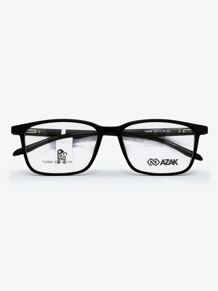 Armação Masculina AZAK TJ2502 Retangular Preto e Verde com Clip-on - foto 2