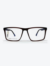 Armação Masculina PZ8266-2 Retangular Marrom com Clip-on - foto 2
