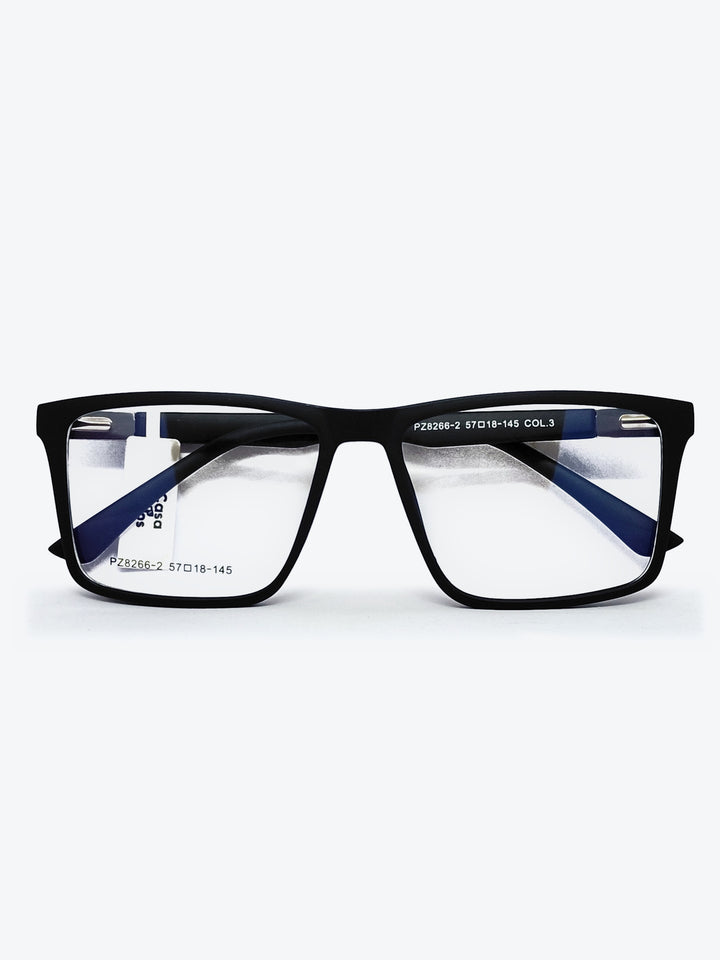 Armação Masculina PZ8266 Retangular Azul com Clip-on - foto 2