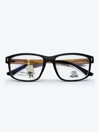 Armação Masculina AZAK PZ2066 Retangular Cinza e Madeira com Clip-on - foto 2