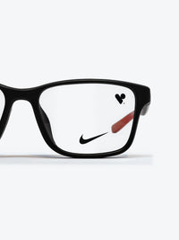Armação Infantil Nike 5038 Quadrado Preto e Vermelho - foto 2