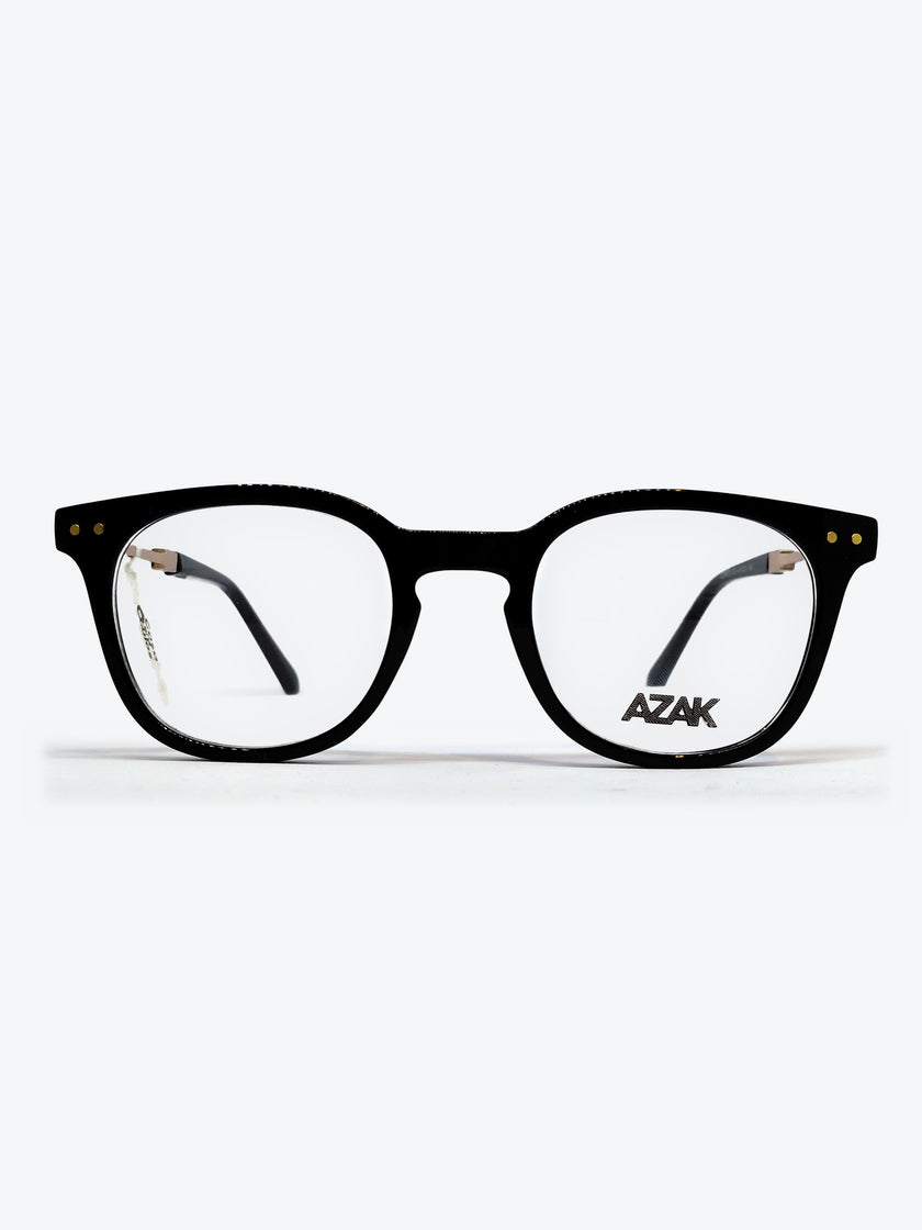 Armação AZAK AZ4032 Redonda Preto e Bronze com Clip-on - foto 2