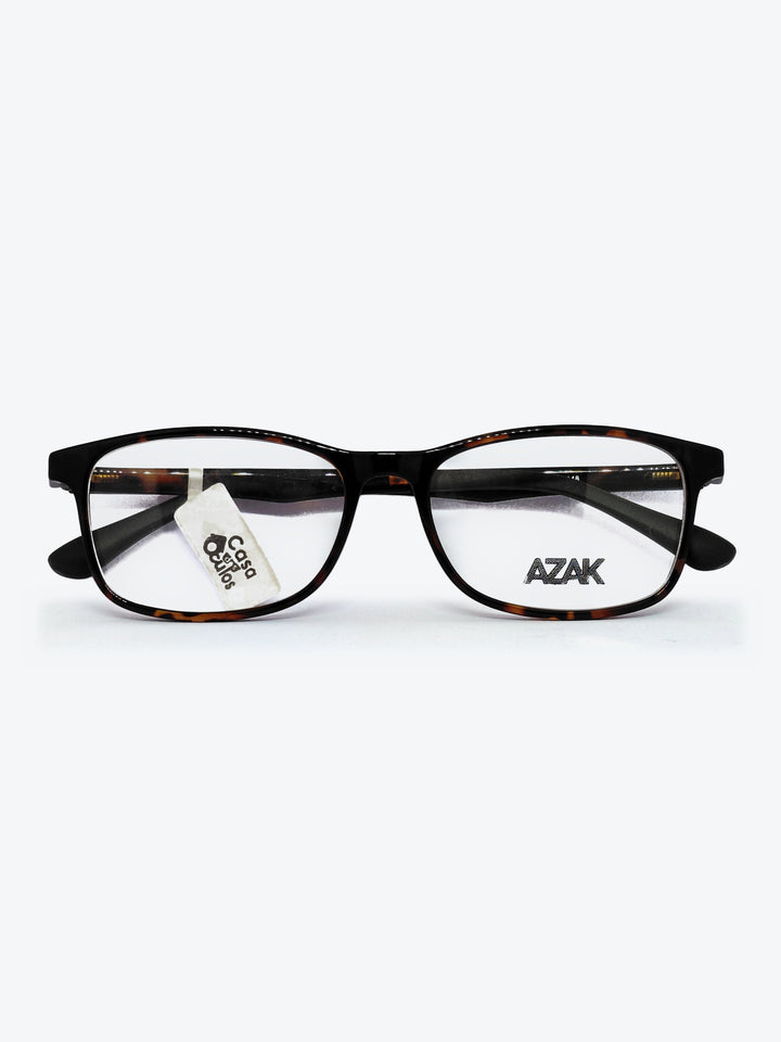 Armação Feminina AZAK T620 Retangular Tartaruga com Clip-on - foto 2