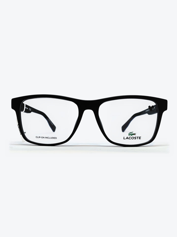 Armação Masculina Lacoste L2707 Retangular Preto, Azul e Cinza com Clip-on - foto 2