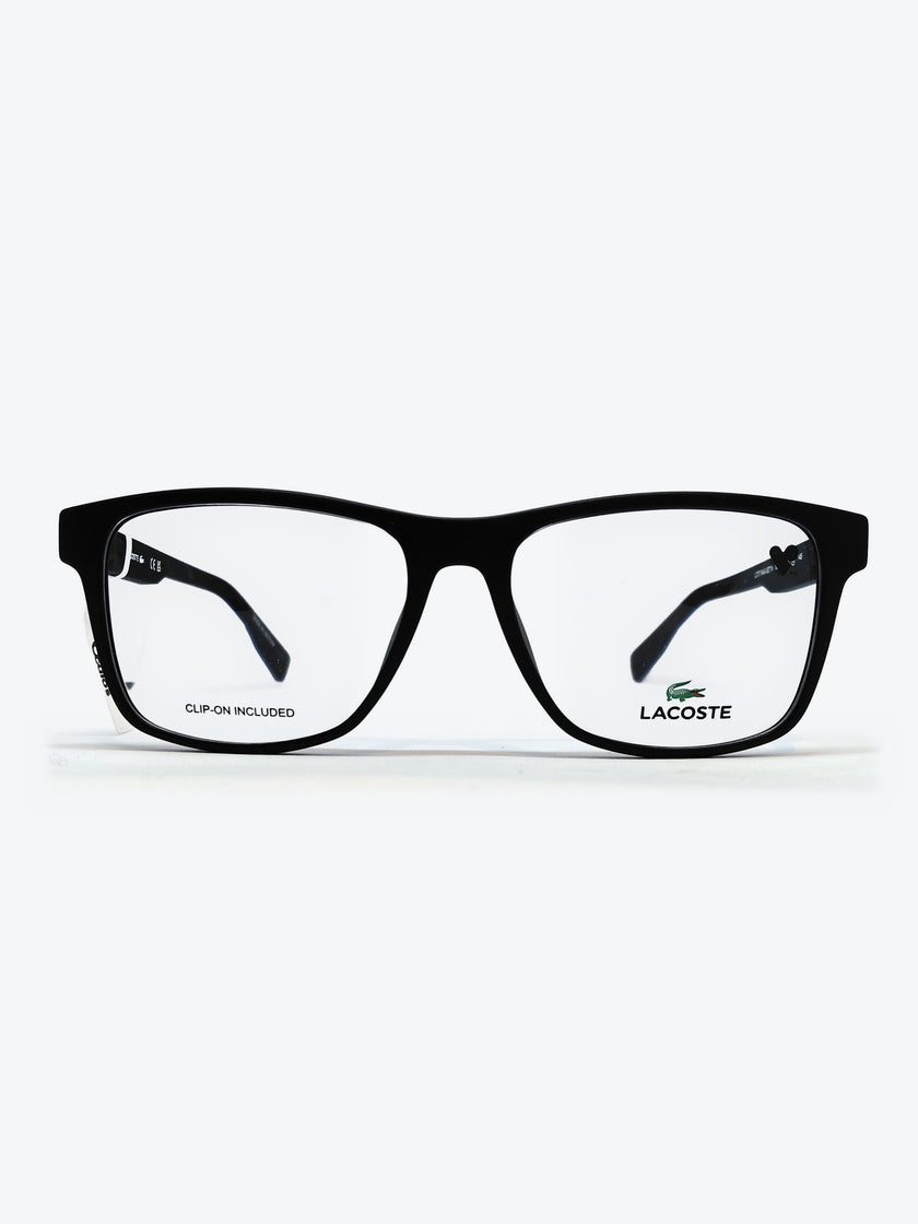 Armação Masculina Lacoste L2707 Retangular Preto, Azul e Cinza com Clip-on - foto 2